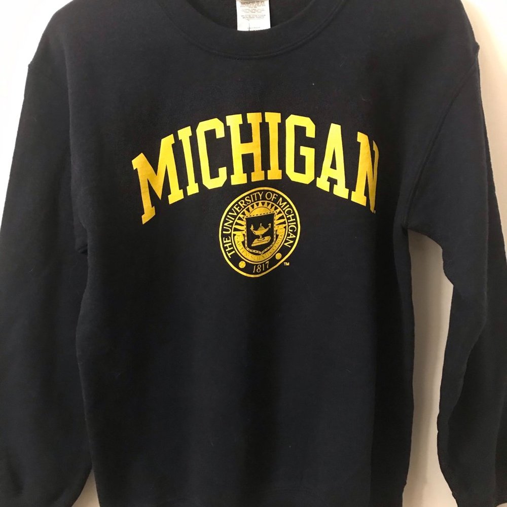 Michigan University Crew Neck Sweatshirt- Size S